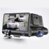 4.0-inch 1080p Hd Car Dash Cam H35 Hidden Ultra Wide Angle 3 Lens Night Vision Driving Recorder Waterproof Rear Camera Parking Monitor Black