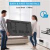 US Original LEADZM Cold Rolled Plate Tmds-204 32-70 Inch Double Pendulum Large Base Tv Stand Load-bearing 50kg Bracket black